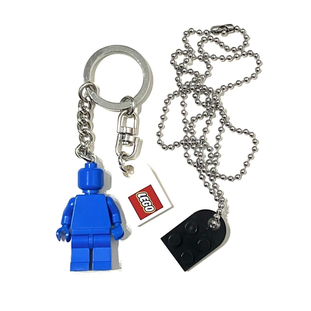 Lego Keychain + Free Necklace